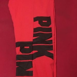 Red PINK Sweatpants.